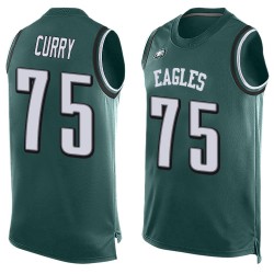 Limited Men's Vinny Curry Midnight Green Jersey - #75 Football Philadelphia Eagles Player Name & Number Tank Top