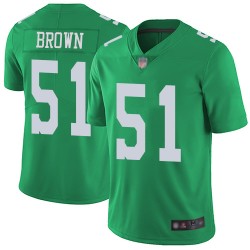 Limited Men's Zach Brown Green Jersey - #51 Football Philadelphia Eagles Rush Vapor Untouchable
