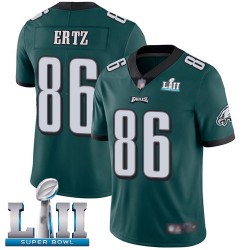 Limited Men's Zach Ertz Midnight Green Home Jersey - #86 Football Philadelphia Eagles Super Bowl LII Vapor Untouchable
