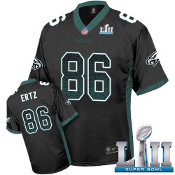 Limited Men's Zach Ertz Black Jersey - #86 Football Philadelphia Eagles Super Bowl LII Drift Fashion