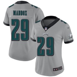 Limited Women's Avonte Maddox Silver Jersey - #29 Football Philadelphia Eagles Inverted Legend