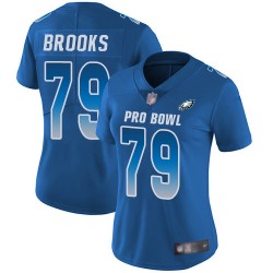 Limited Women's Brandon Brooks Royal Blue Jersey - #79 Football Philadelphia Eagles NFC 2019 Pro Bowl