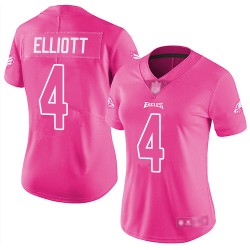 Limited Women's Jake Elliott Pink Jersey - #4 Football Philadelphia Eagles Rush Fashion
