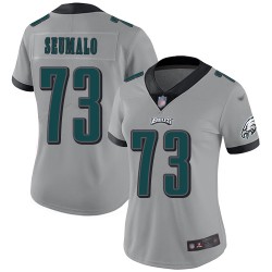 Limited Women's Isaac Seumalo Silver Jersey - #73 Football Philadelphia Eagles Inverted Legend