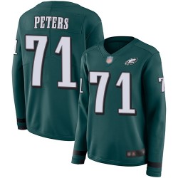 Limited Women's Jason Peters Green Jersey - #71 Football Philadelphia Eagles Therma Long Sleeve
