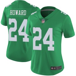 Limited Women's Jordan Howard Green Jersey - #24 Football Philadelphia Eagles Rush Vapor Untouchable