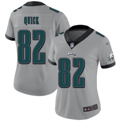 Limited Women's Mike Quick Silver Jersey - #82 Football Philadelphia Eagles Inverted Legend