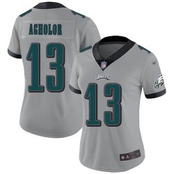 Limited Women's Nelson Agholor Silver Jersey - #13 Football Philadelphia Eagles Inverted Legend
