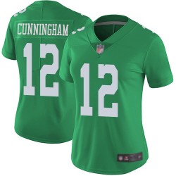 Limited Women's Randall Cunningham Green Jersey - #12 Football Philadelphia Eagles Rush Vapor Untouchable