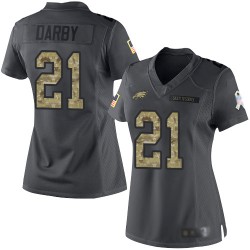 Limited Women's Ronald Darby Black Jersey - #21 Football Philadelphia Eagles 2016 Salute to Service
