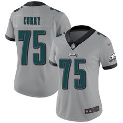 Limited Women's Vinny Curry Silver Jersey - #75 Football Philadelphia Eagles Inverted Legend