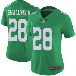 Limited Women's Wendell Smallwood Green Jersey - #28 Football Philadelphia Eagles Rush Vapor Untouchable