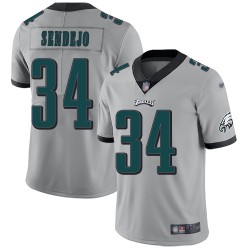 Limited Youth Andrew Sendejo Silver Jersey - #34 Football Philadelphia Eagles Inverted Legend