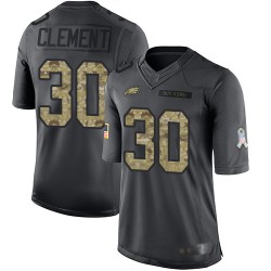 Limited Youth Corey Clement Black Jersey - #30 Football Philadelphia Eagles 2016 Salute to Service