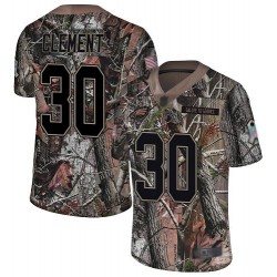 Limited Youth Corey Clement Camo Jersey - #30 Football Philadelphia Eagles Rush Realtree