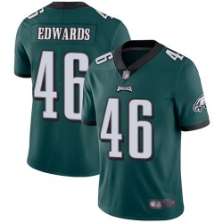 Limited Youth Herman Edwards Midnight Green Home Jersey - #46 Football Philadelphia Eagles Vapor Untouchable