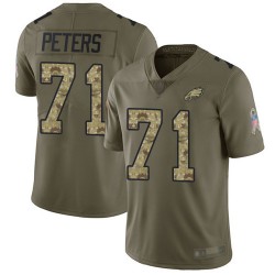 Limited Youth Jason Peters Olive/Camo Jersey - #71 Football Philadelphia Eagles 2017 Salute to Service