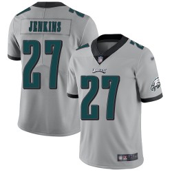 Limited Youth Malcolm Jenkins Silver Jersey - #27 Football Philadelphia Eagles Inverted Legend