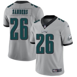 Limited Youth Miles Sanders Silver Jersey - #26 Football Philadelphia Eagles Inverted Legend