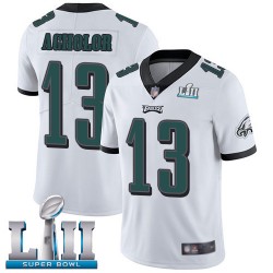 Limited Youth Nelson Agholor White Road Jersey - #13 Football Philadelphia Eagles Super Bowl LII Vapor Untouchable