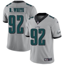 Limited Youth Reggie White Silver Jersey - #92 Football Philadelphia Eagles Inverted Legend