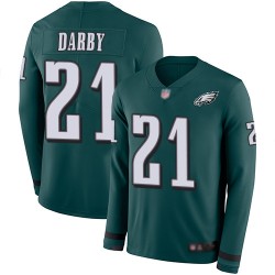 Limited Youth Ronald Darby Green Jersey - #21 Football Philadelphia Eagles Therma Long Sleeve