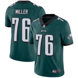 Limited Youth Shareef Miller Midnight Green Home Jersey - #76 Football Philadelphia Eagles Vapor Untouchable