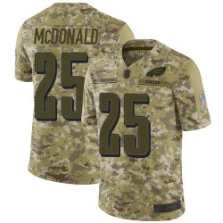 Limited Youth Tommy McDonald Camo Jersey - #25 Football Philadelphia Eagles 2018 Salute to Service