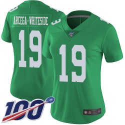 Limited Women's JJ Arcega-Whiteside Green Jersey - #19 Football Philadelphia Eagles 100th Season Rush Vapor Untouchable