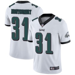 Limited Youth Wilbert Montgomery White Road Jersey - #31 Football Philadelphia Eagles Vapor Untouchable