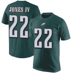 Football Philadelphia Eagles #22 Sidney Jones Green Rush Pride Name & Number T-Shirt