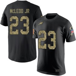 Football Philadelphia Eagles #23 Rodney McLeod Black Camo Salute to Service T-Shirt