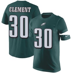 Football Philadelphia Eagles #30 Corey Clement Green Rush Pride Name & Number T-Shirt
