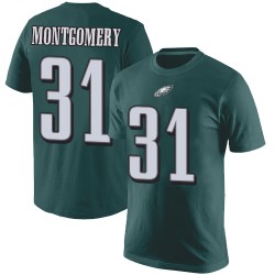 Football Philadelphia Eagles #31 Wilbert Montgomery Green Rush Pride Name & Number T-Shirt