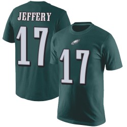 Football Philadelphia Eagles #17 Alshon Jeffery Green Rush Pride Name & Number T-Shirt
