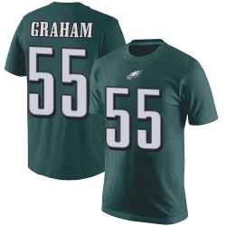 Football Philadelphia Eagles #55 Brandon Graham Green Rush Pride Name & Number T-Shirt