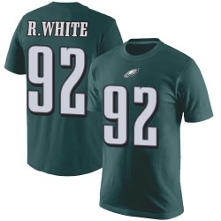 Football Philadelphia Eagles #92 Reggie White Green Rush Pride Name & Number T-Shirt