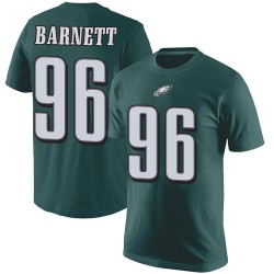Football Philadelphia Eagles #96 Derek Barnett Green Rush Pride Name & Number T-Shirt