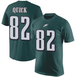 Football Philadelphia Eagles #82 Mike Quick Green Rush Pride Name & Number T-Shirt