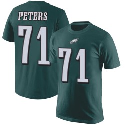Football Philadelphia Eagles #71 Jason Peters Green Rush Pride Name & Number T-Shirt
