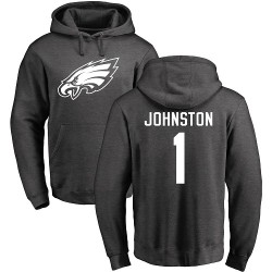 Cameron Johnston Ash One Color - #1 Football Philadelphia Eagles Pullover Hoodie