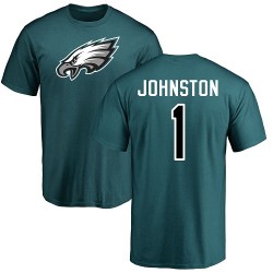 Cameron Johnston Green Name & Number Logo - #1 Football Philadelphia Eagles T-Shirt