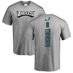 Clayton Thorson Ash Backer - #8 Football Philadelphia Eagles T-Shirt