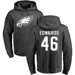 Herman Edwards Ash One Color - #46 Football Philadelphia Eagles Pullover Hoodie