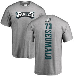 Isaac Seumalo Ash Backer - #73 Football Philadelphia Eagles T-Shirt