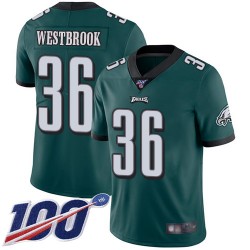 Limited Youth Brian Westbrook Midnight Green Home Jersey - #36 Football Philadelphia Eagles 100th Season Vapor Untouchable