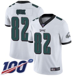 Limited Youth Mike Quick White Road Jersey - #82 Football Philadelphia Eagles 100th Season Vapor Untouchable