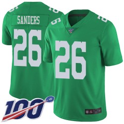 Limited Youth Miles Sanders Green Jersey - #26 Football Philadelphia Eagles 100th Season Rush Vapor Untouchable