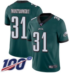 Limited Youth Wilbert Montgomery Midnight Green Home Jersey - #31 Football Philadelphia Eagles 100th Season Vapor Untouchable