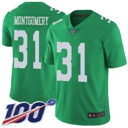 Limited Youth Wilbert Montgomery Green Jersey - #31 Football Philadelphia Eagles 100th Season Rush Vapor Untouchable